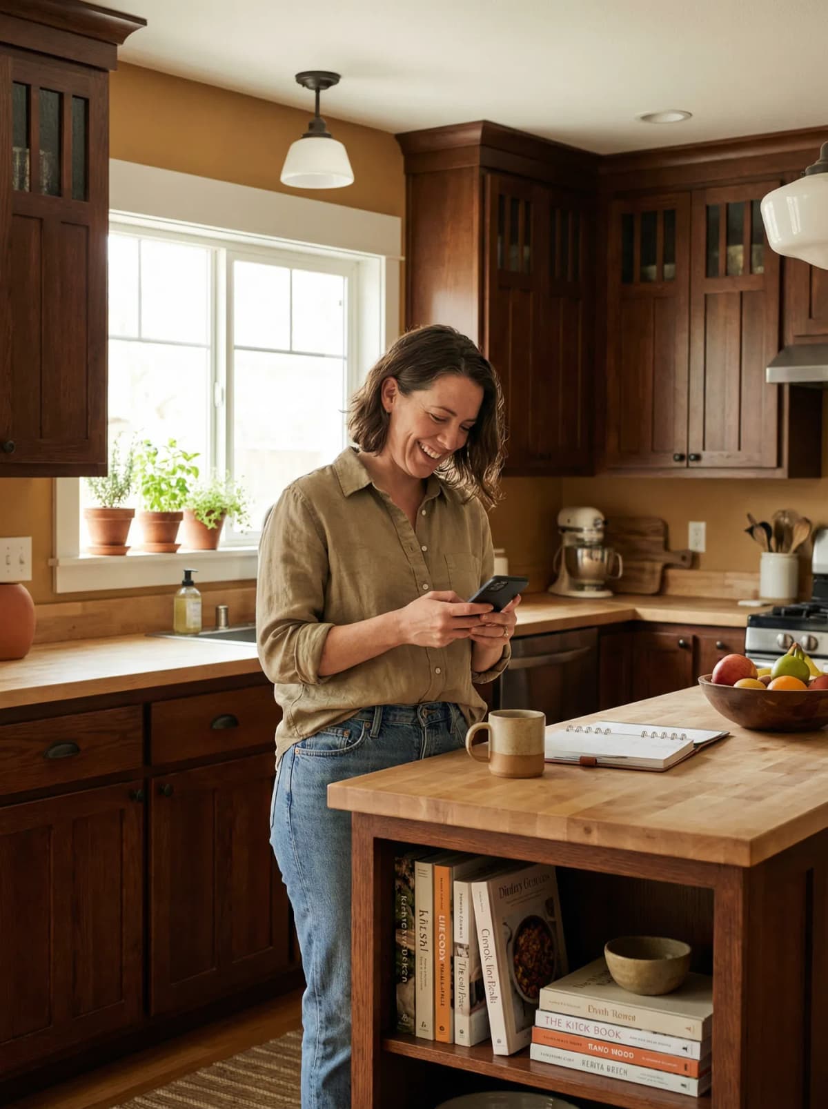 Homeowner reviewing maintenance history on HomeApp